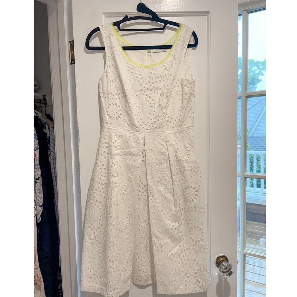 White eyelet dress